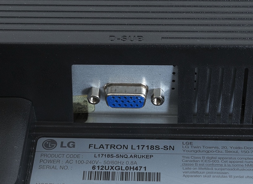 Монитор LG Flatron 1718S-BN Монитор3-03083
